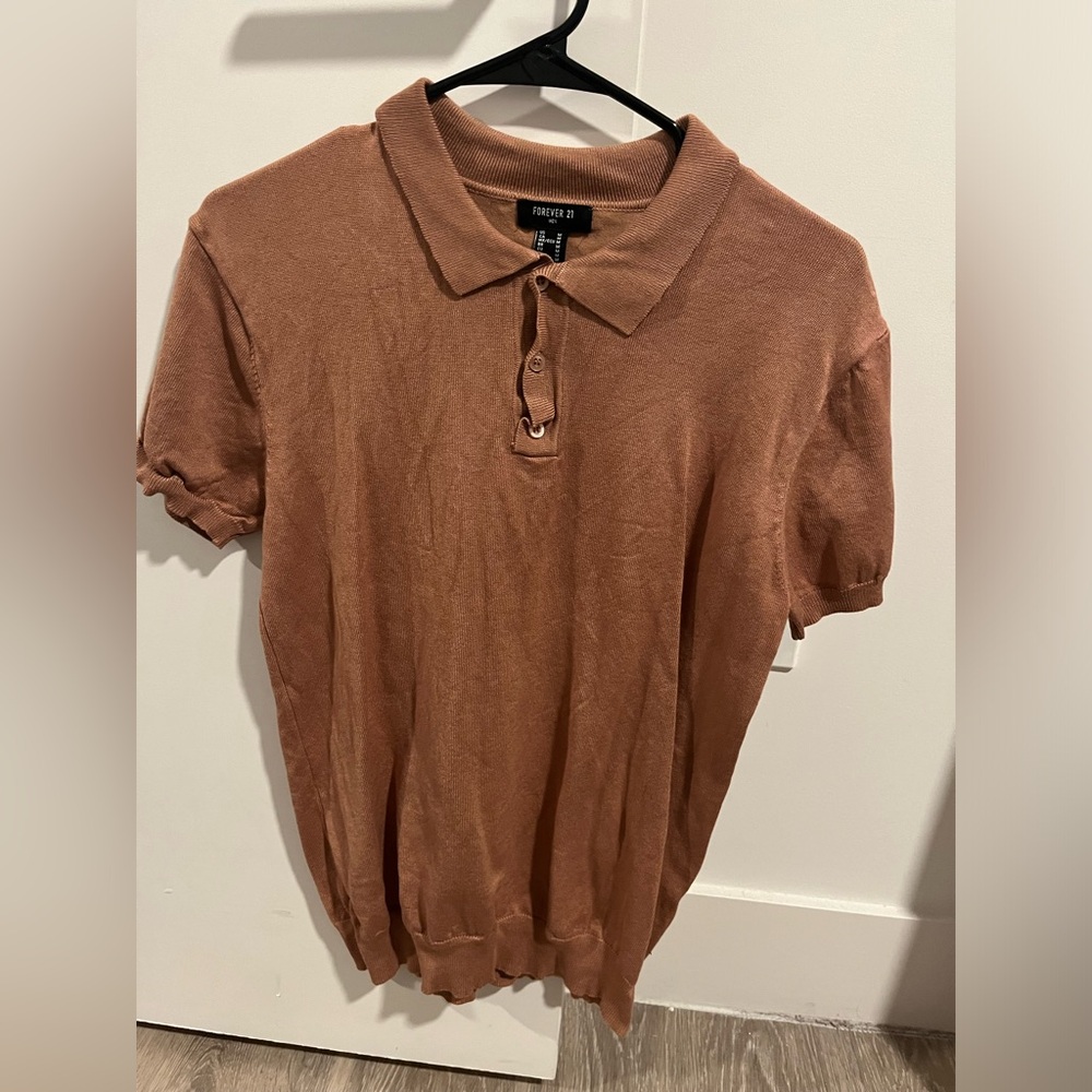 Mens Short Sleeve Ribbed Polo
